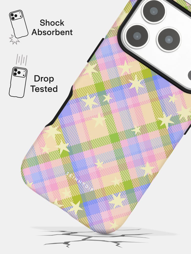 Starry Tartan Spring Spirit Ultra Protective iPhone Case Phone Cases Skinnydip London