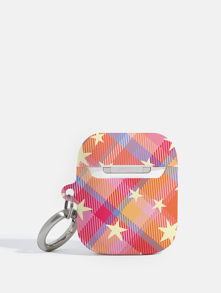 Starry Tartan Sunrise Orange AirPods Case AirPods Cases Skinnydip London