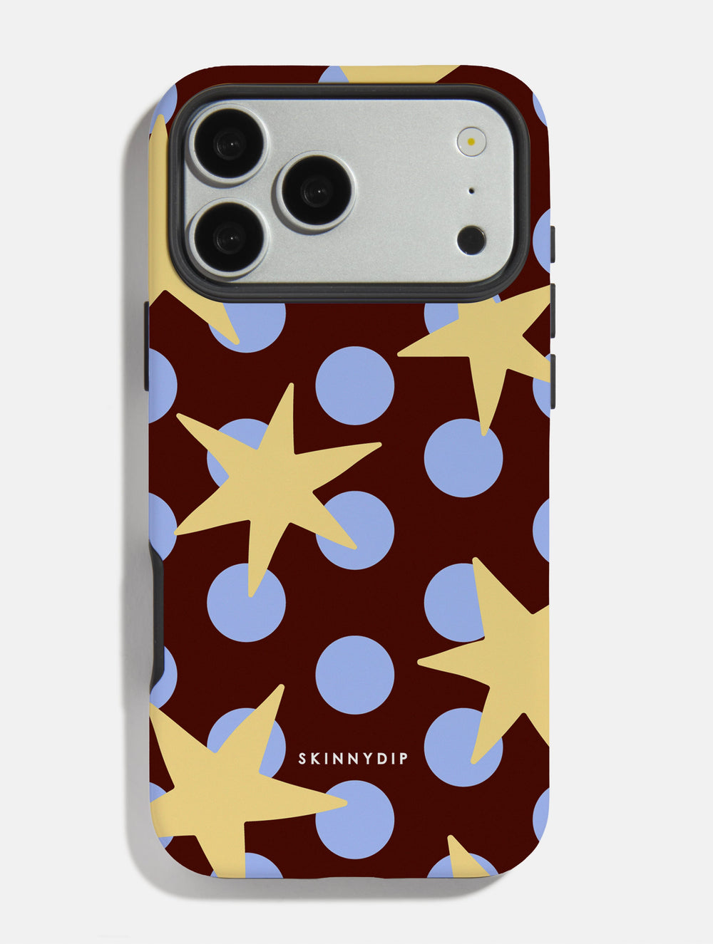 Stars and Spots Blue Brown And Yellow Ultra Protective iPhone Case Phone Cases Skinnydip London
