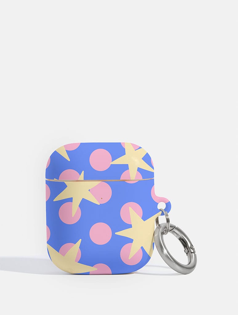 Stars and Spots Pink Yellow and Blue AirPods Case AirPods Cases Skinnydip London