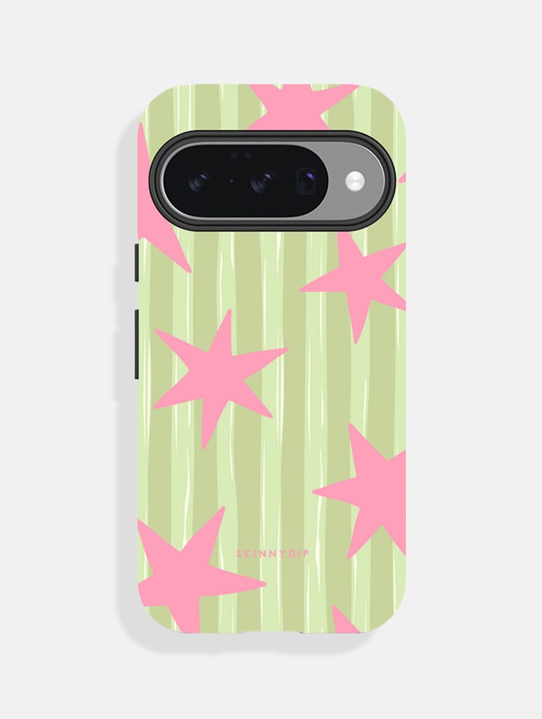 Stars and Stripes Matcha and Pink Ultra Protective Google Pixel Case Phone Cases Skinnydip London