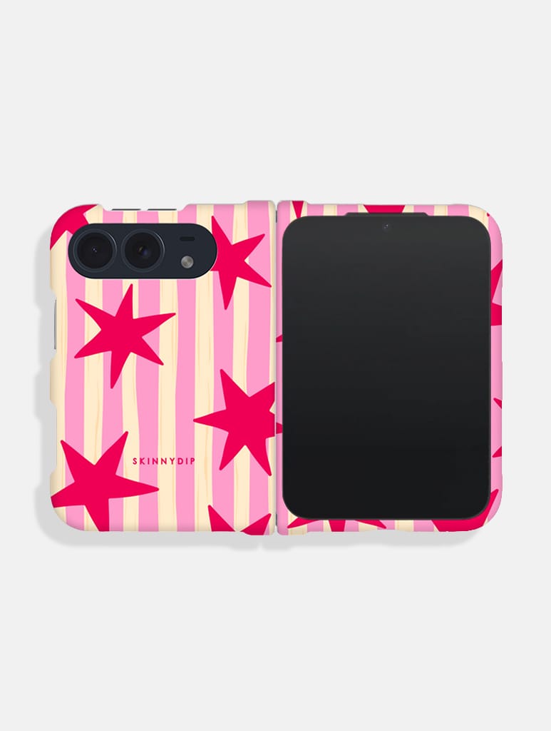 Stars and Stripes Pink Red and Yellow Impact Resistant iPhone Duo Case Phone Cases Skinnydip London