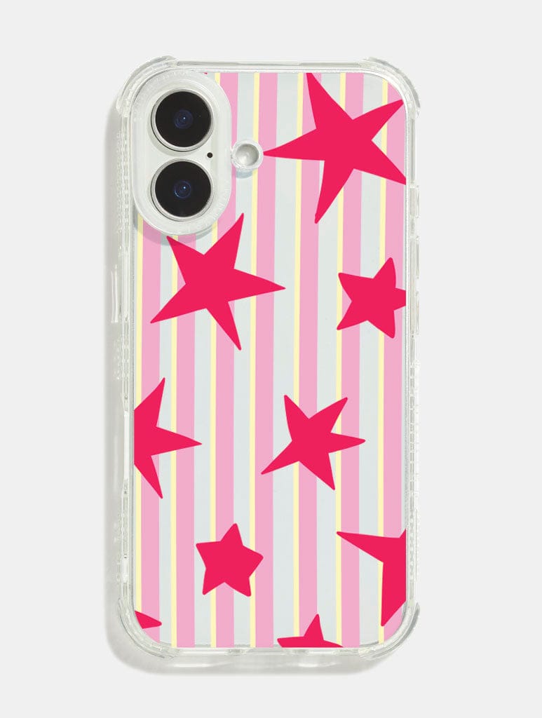 Stars And Stripes Pink Red And Yellow Shock iPhone Case Phone Cases Skinnydip London
