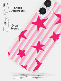 Stars And Stripes Pink Red And Yellow Shock iPhone Case Phone Cases Skinnydip London