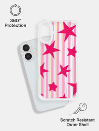 Stars And Stripes Pink Red And Yellow Shock iPhone Case Phone Cases Skinnydip London