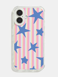 Stars And Stripes Pink Yellow And Blue Shock iPhone Case Phone Cases Skinnydip London