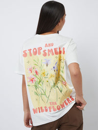 Stop And Smell The Flowers T-Shirt Tops & T-Shirts Skinnydip London