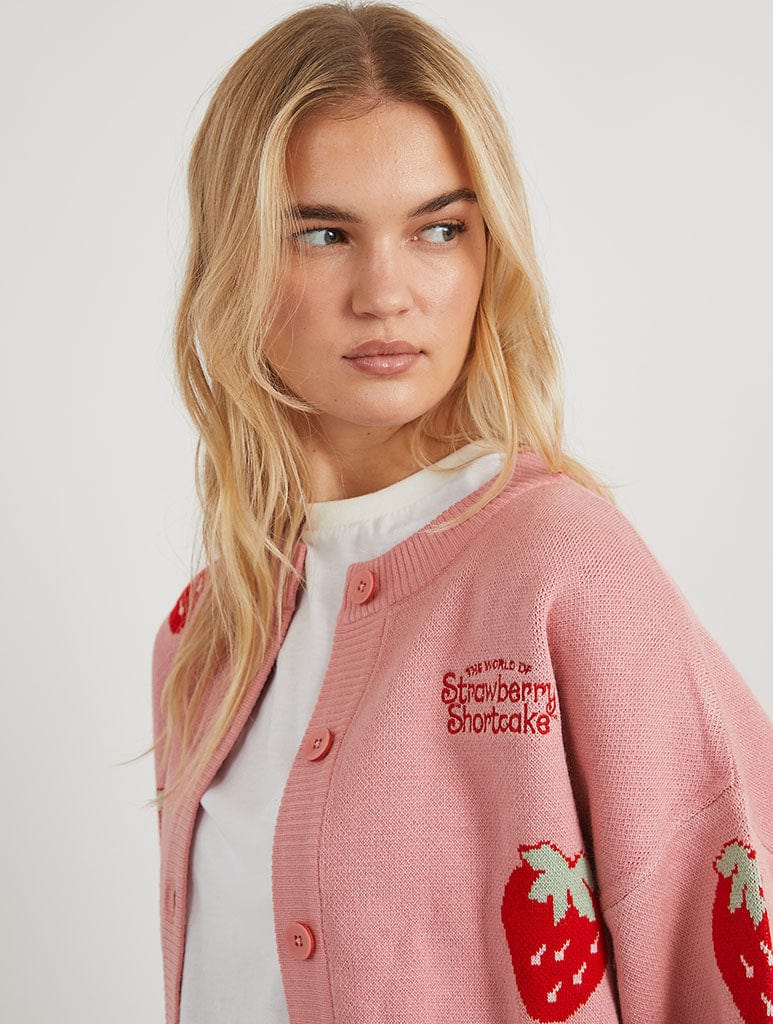 Strawberry Shortcake x Skinnydip 3D Knitted Cardigan Jumpers & Cardigans Skinnydip London