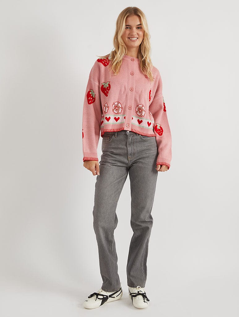 Strawberry Shortcake x Skinnydip 3D Knitted Cardigan Jumpers & Cardigans Skinnydip London