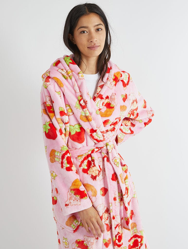 Strawberry Shortcake x Skinnydip Pink Dressing Gown Lingerie & Nightwear Skinnydip London