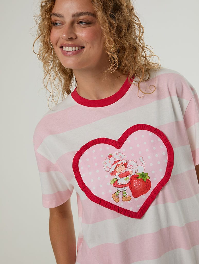 Strawberry Shortcake x Skinnydip Stripe T-Shirt Hoodies & Sweatshirts Skinnydip London
