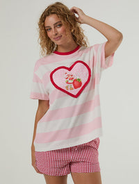 Strawberry Shortcake x Skinnydip Stripe T-Shirt Hoodies & Sweatshirts Skinnydip London