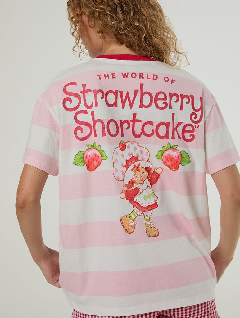 Strawberry Shortcake x Skinnydip Stripe T-Shirt Hoodies & Sweatshirts Skinnydip London