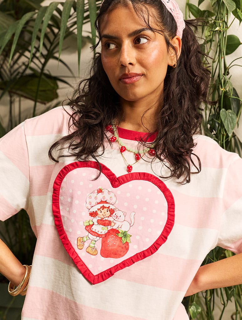 Strawberry Shortcake x Skinnydip Stripe T-Shirt Hoodies & Sweatshirts Skinnydip London