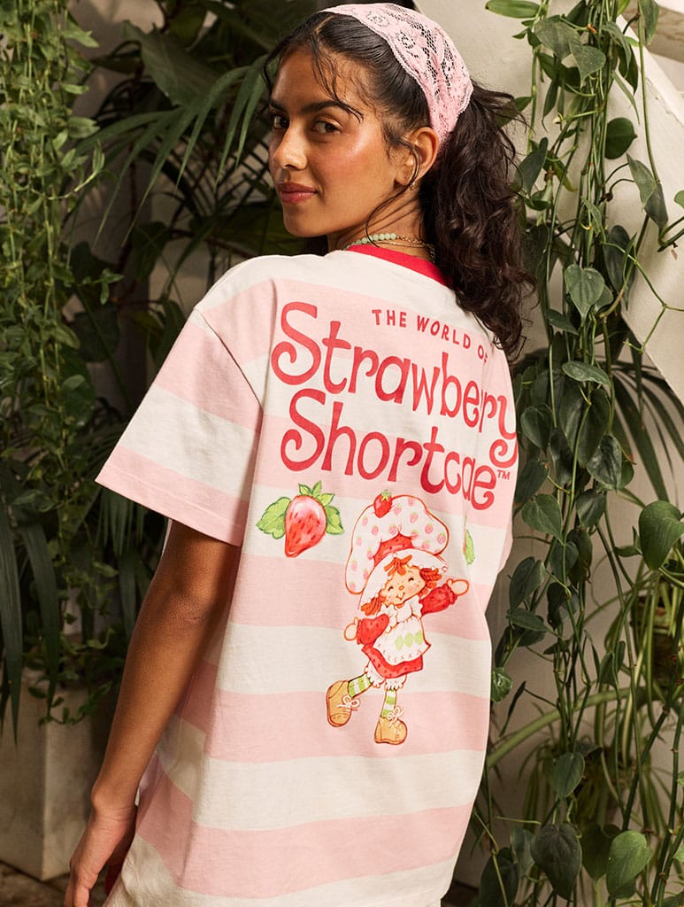 Strawberry Shortcake x Skinnydip Stripe T-Shirt Hoodies & Sweatshirts Skinnydip London
