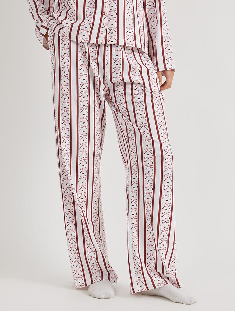 Stripe Bow Pyjama Set Lingerie & Nightwear Skinnydip London