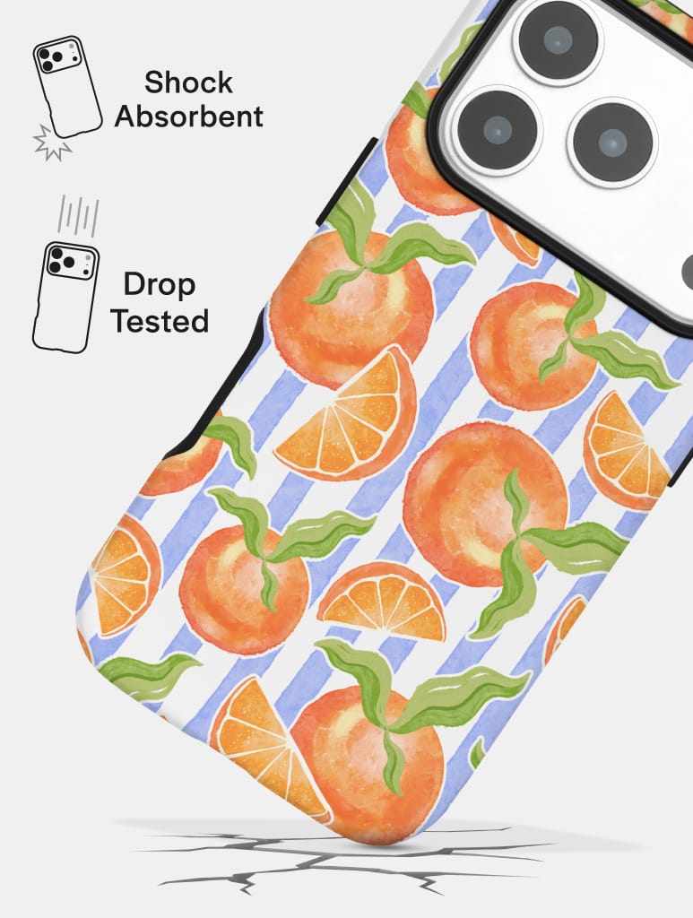 Summer Oranges Ultra Protective iPhone Case Phone Cases Skinnydip London