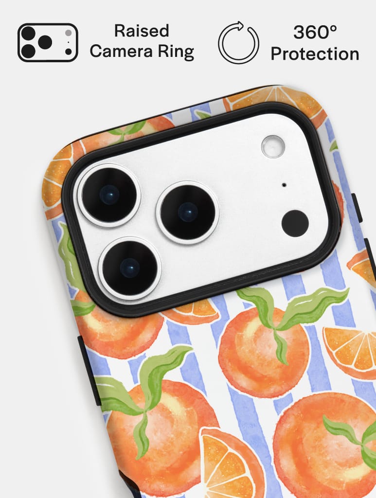 Summer Oranges Ultra Protective iPhone Case Phone Cases Skinnydip London