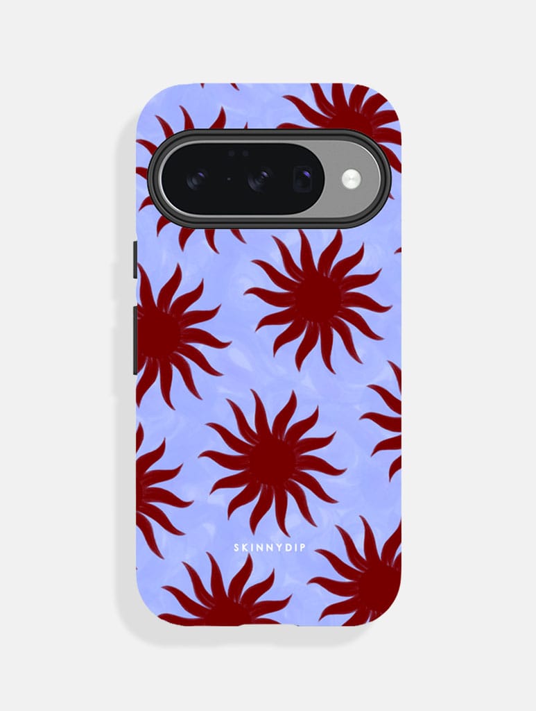 Sunshine Swirls Blue And Brown Ultra Protective Google Pixel Case Phone Cases Skinnydip London