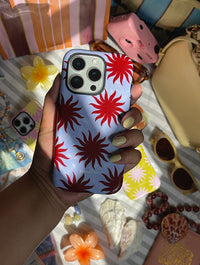 Sunshine Swirls Blue And Brown Ultra Protective iPhone Case Phone Cases Skinnydip London