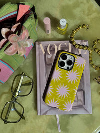 Sunshine Swirls Green And Pink Ultra Protective iPhone Case Phone Cases Skinnydip London