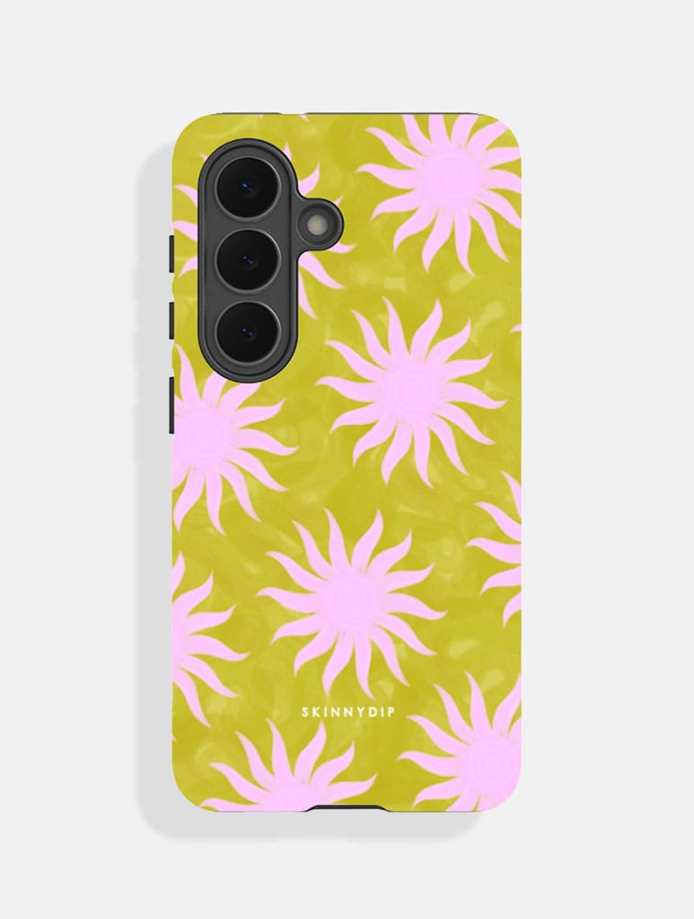 Sunshine Swirls Green And Pink Ultra Protective Samsung Case Phone Cases Skinnydip London
