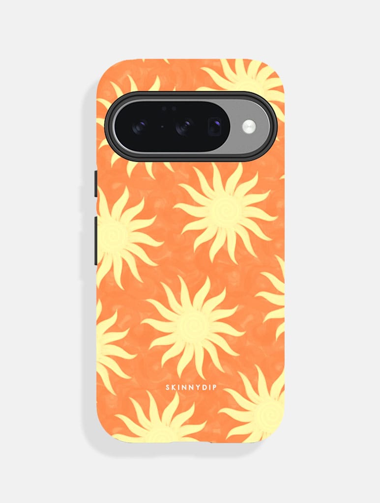 Sunshine Swirls Orange and Yellow Ultra Protective Google Pixel Case Phone Cases Skinnydip London