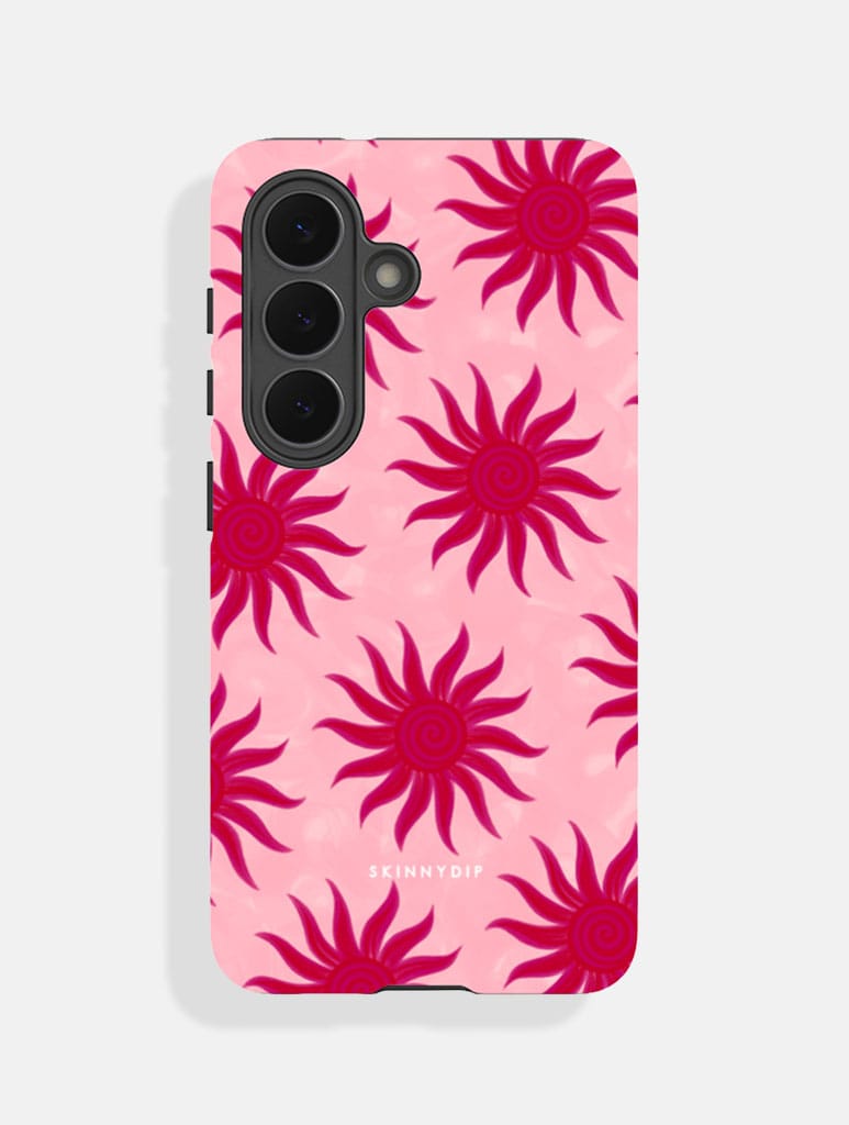 Sunshine Swirls Pink And Burgundy Ultra Protective Samsung Case Phone Cases Skinnydip London