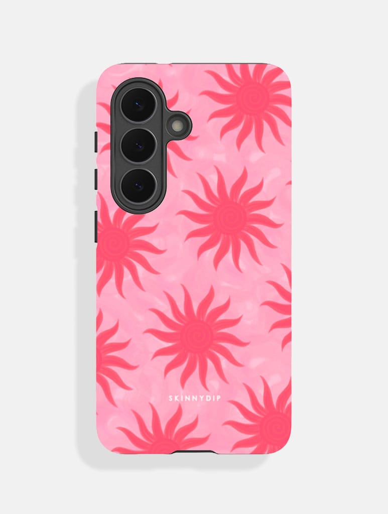 Sunshine Swirls Pink and Red Ultra Protective Samsung Case Phone Cases Skinnydip London
