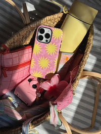 Sunshine Swirls Pink And Yellow Ultra Protective iPhone Case Phone Cases Skinnydip London