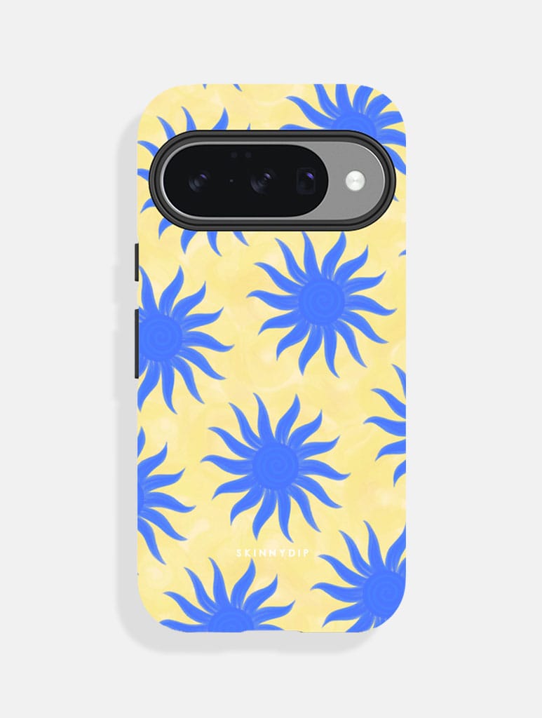 Sunshine Swirls Yellow And Blue Ultra Protective Google Pixel Case Phone Cases Skinnydip London