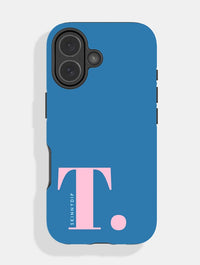 'T' Initial Navy Ultra Protective iPhone Case Phone Cases Skinnydip London