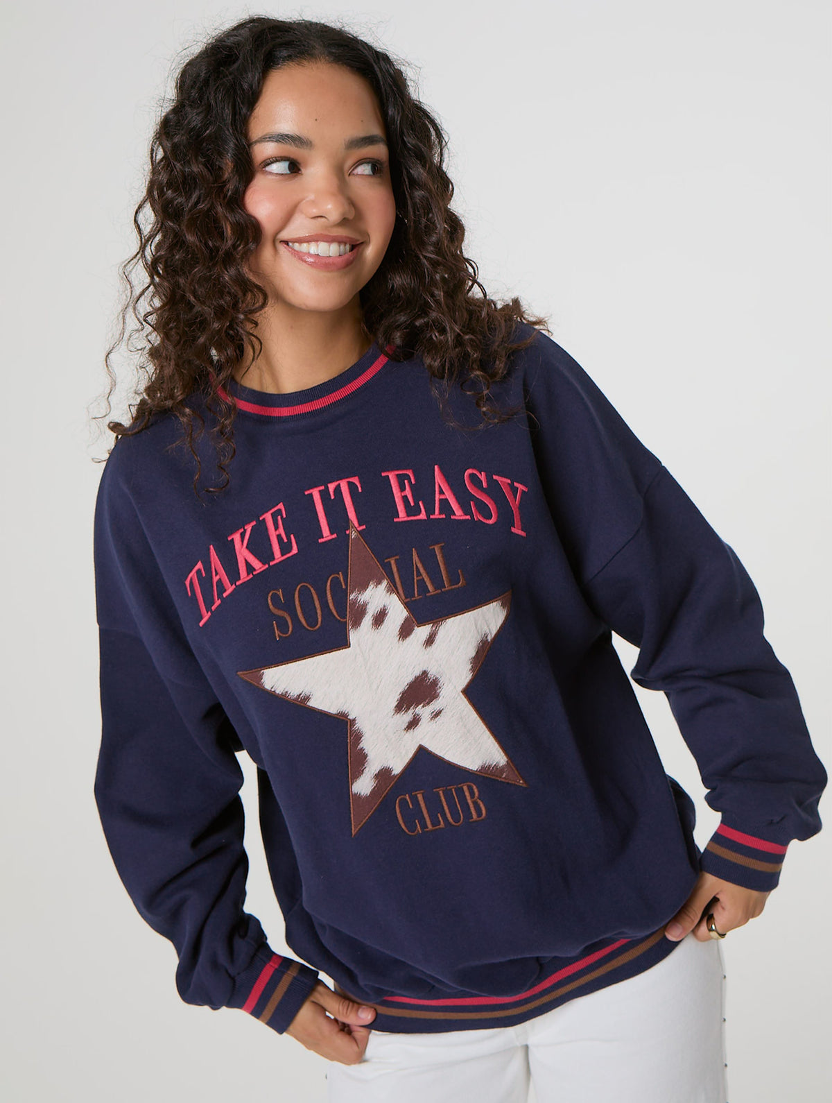 Take It Easy Star Sweatshirt Hoodies & Sweatshirts Skinnydip London