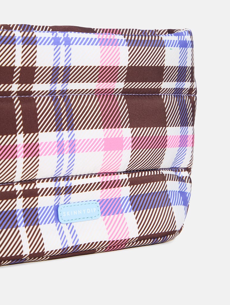 Tartan Pillow Pouch Makeup Bag Makeup Bags & Wash Bags Skinnydip London