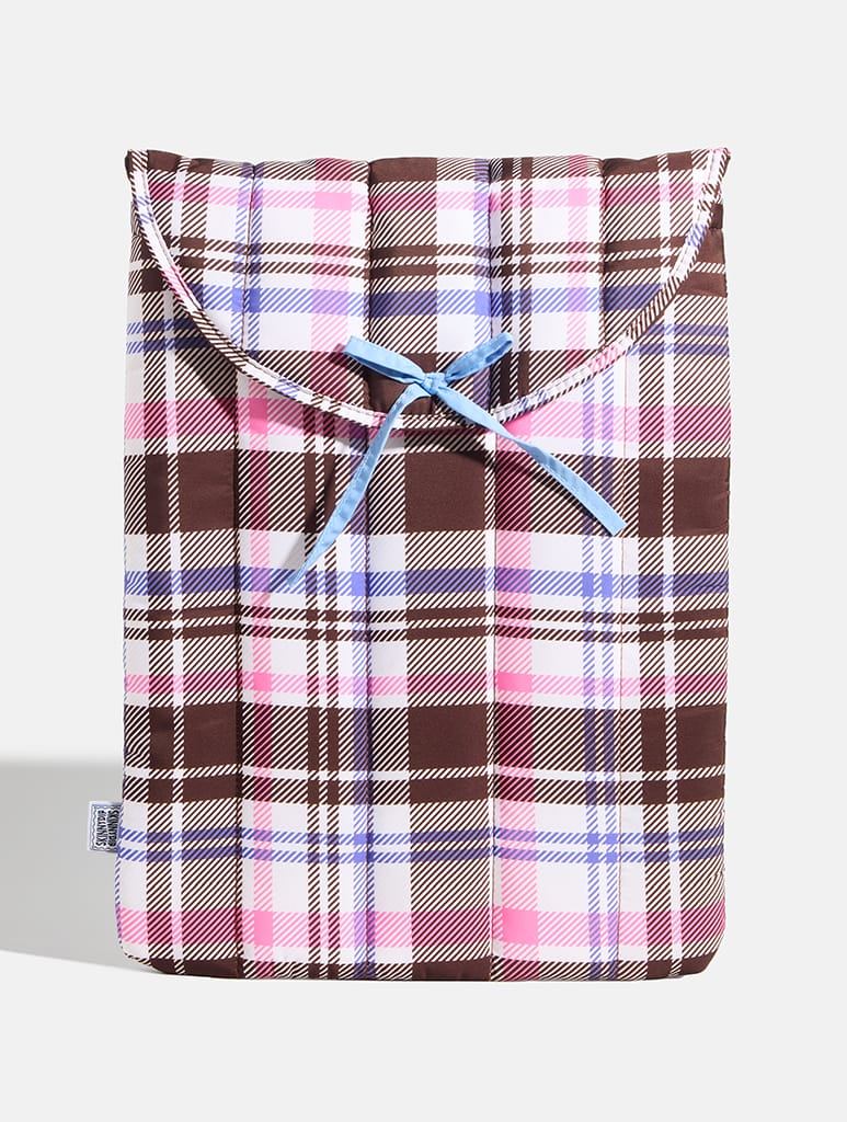 Tartan Quilted Laptop Sleeve Laptop Cases Skinnydip London