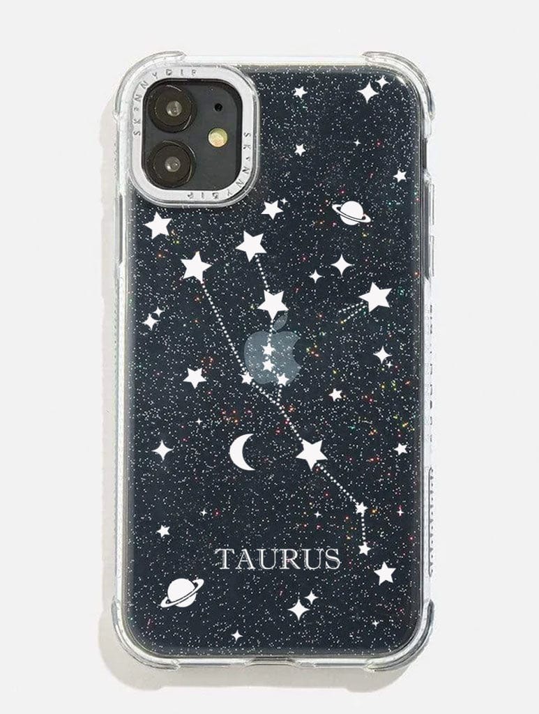 Taurus Celestial Zodiac Glitter Shock iPhone Case Phone Cases Skinnydip London