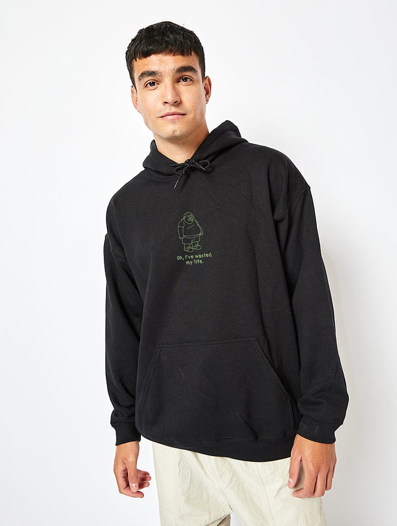 The Simpsons Android Dungeon Hoodie in Black Hoodies & Sweatshirts Skinnydip London