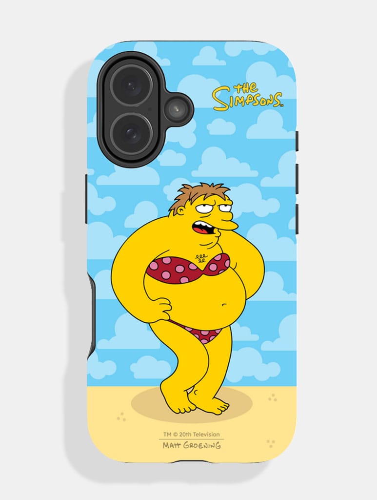 The Simpsons Barney At The Beach Ultra Protective iPhone Case Phone Cases Skinnydip London