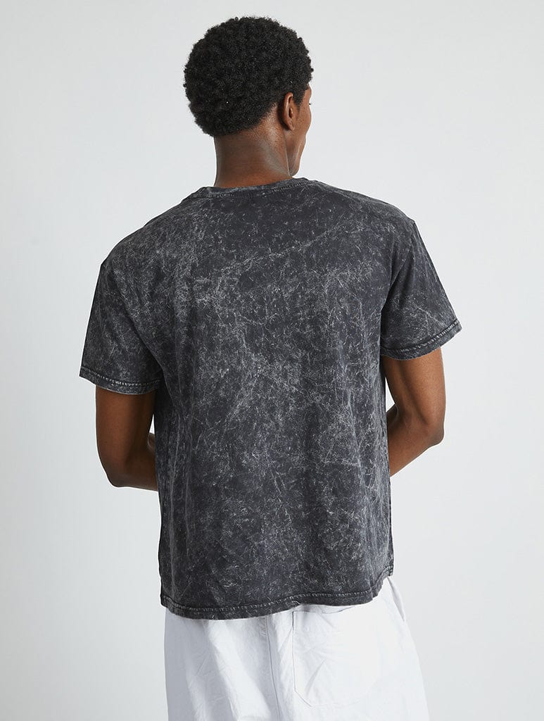 The Simpsons Donut Devil Still T-Shirt in Acid Wash Tops & T-Shirts Skinnydip London