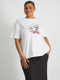 The Simpsons Halloween Itchy & Scratchy T-Shirt In White Tops & T-Shirts Skinnydip London