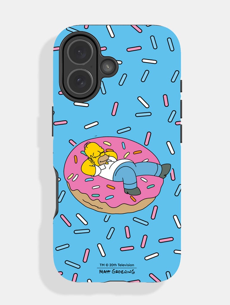 The Simpsons Homer Donut and Sprinkles Ultra Protective iPhone Case Phone Cases Skinnydip London