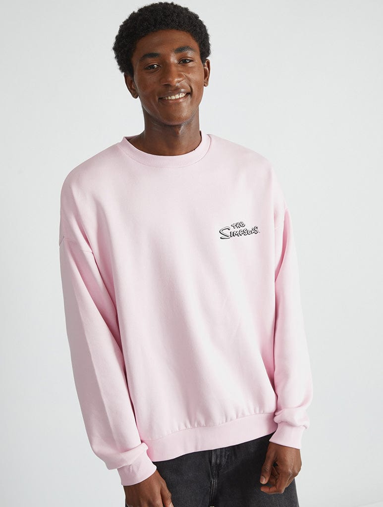 The Simpsons Kiwk-E-Mart Pink Sweatshirt Hoodies & Sweatshirts Skinnydip London