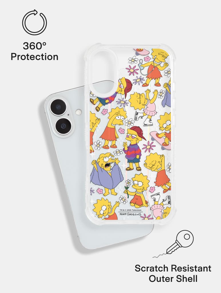 The Simpsons Lisa Shock iPhone Case Phone Cases Skinnydip London
