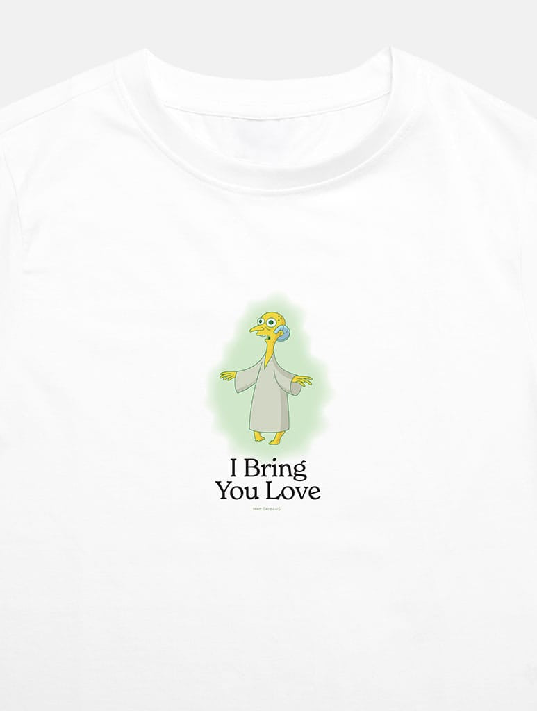 The Simpsons Mr Burns Baby T-Shirt In White Tops & T-Shirts Skinnydip London