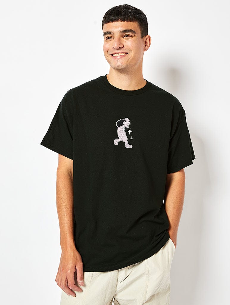 The Simpsons Otto Mann T-Shirt In Black | Black Graphic Tee