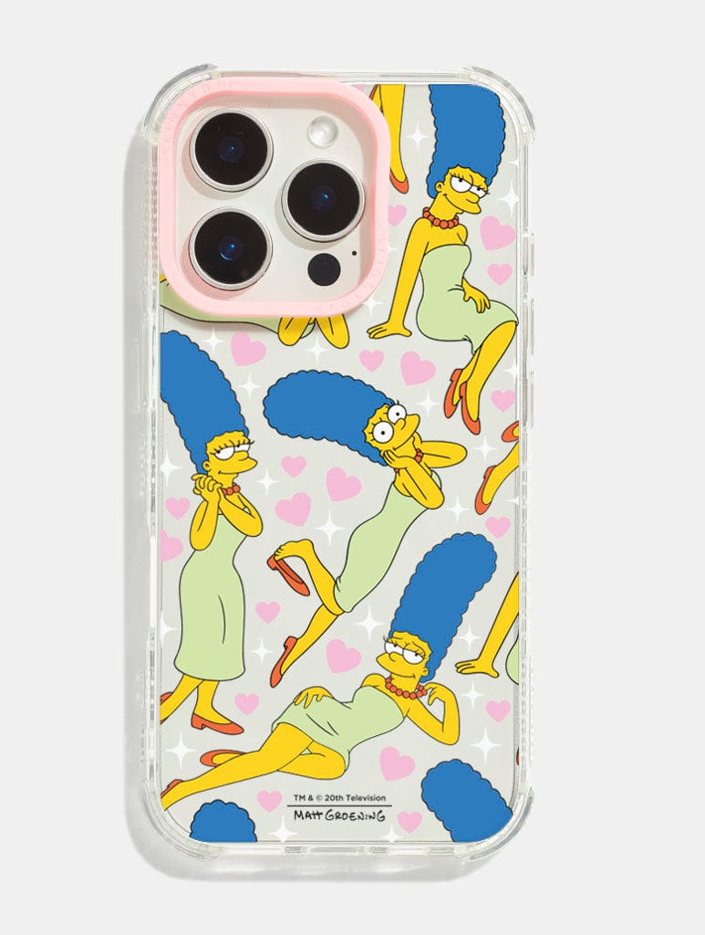 The Simpsons Romantic Marge Shock iPhone Case Phone Cases Skinnydip London