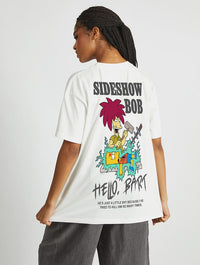 The Simpsons Sideshow Bob T-Shirt In White Tops & T-Shirts Skinnydip London