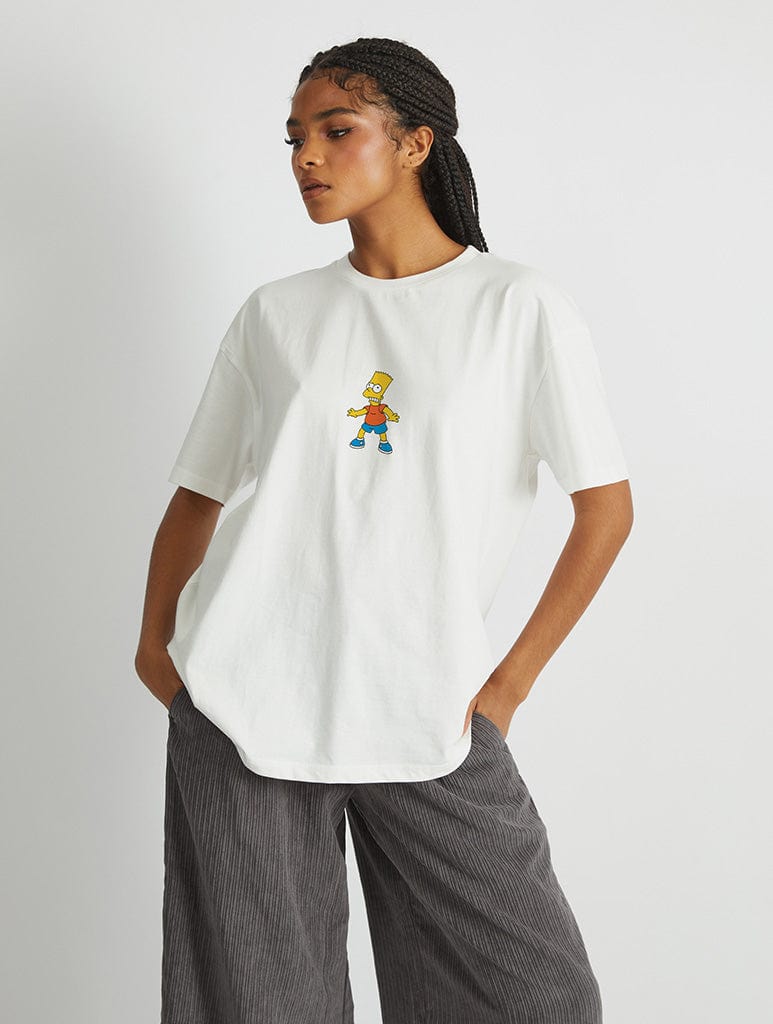 The Simpsons Sideshow Bob T-Shirt In White Tops & T-Shirts Skinnydip London