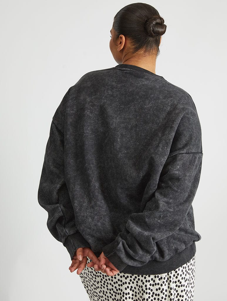 The Simpsons Treehouse of Horror III Still Sweatshirt In Acid Wash Hoodies & Sweatshirts Skinnydip London