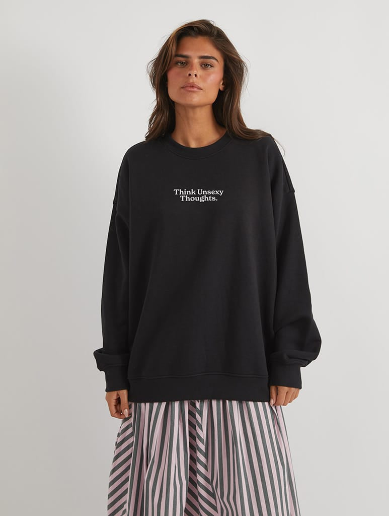 The Simpsons x Skinnydip Barney Sweatshirt In Black Hoodies & Sweatshirts Skinnydip London